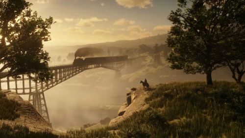 Red Dead Redemption 2 PC train bridge